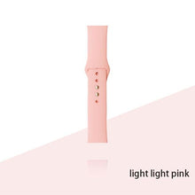 Load image into Gallery viewer, Silicone Strap For Apple Watch Bracelet 44mm 40mm 38mm 42 Mm Watchband For Apple Watch Band Correa For Iwatch Series 6 Se 5 4 3