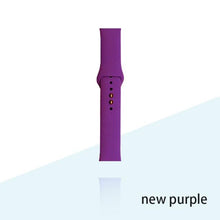 Load image into Gallery viewer, Silicone Strap For Apple Watch Bracelet 44mm 40mm 38mm 42 Mm Watchband For Apple Watch Band Correa For Iwatch Series 6 Se 5 4 3