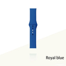 Load image into Gallery viewer, Silicone Strap For Apple Watch Bracelet 44mm 40mm 38mm 42 Mm Watchband For Apple Watch Band Correa For Iwatch Series 6 Se 5 4 3