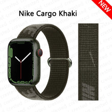 Load image into Gallery viewer, Nylon Loop Strap for apple watch band 44mm 40mm 45mm 41mm 38mm 42mm 44 mm bracelet correa Watchband iWatch serie 3 5 6 se 7 band