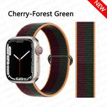 Load image into Gallery viewer, Nylon Loop Strap for apple watch band 44mm 40mm 45mm 41mm 38mm 42mm 44 mm bracelet correa Watchband iWatch serie 3 5 6 se 7 band