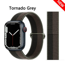 Load image into Gallery viewer, Nylon Loop Strap for apple watch band 44mm 40mm 45mm 41mm 38mm 42mm 44 mm bracelet correa Watchband iWatch serie 3 5 6 se 7 band