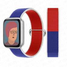 Load image into Gallery viewer, Nylon Loop Strap for apple watch band 44mm 40mm 45mm 41mm 38mm 42mm 44 mm bracelet correa Watchband iWatch serie 3 5 6 se 7 band