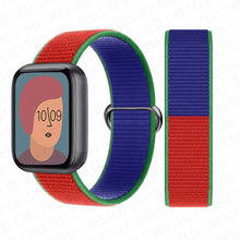 Load image into Gallery viewer, Nylon Loop Strap for apple watch band 44mm 40mm 45mm 41mm 38mm 42mm 44 mm bracelet correa Watchband iWatch serie 3 5 6 se 7 band