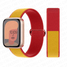 Load image into Gallery viewer, Nylon Loop Strap for apple watch band 44mm 40mm 45mm 41mm 38mm 42mm 44 mm bracelet correa Watchband iWatch serie 3 5 6 se 7 band