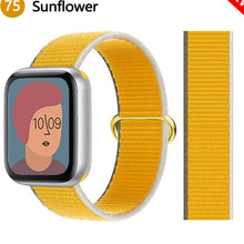 Load image into Gallery viewer, Nylon Loop Strap for apple watch band 44mm 40mm 45mm 41mm 38mm 42mm 44 mm bracelet correa Watchband iWatch serie 3 5 6 se 7 band