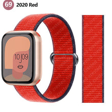 Load image into Gallery viewer, Nylon Loop Strap for apple watch band 44mm 40mm 45mm 41mm 38mm 42mm 44 mm bracelet correa Watchband iWatch serie 3 5 6 se 7 band