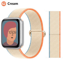 Load image into Gallery viewer, Nylon Loop Strap for apple watch band 44mm 40mm 45mm 41mm 38mm 42mm 44 mm bracelet correa Watchband iWatch serie 3 5 6 se 7 band