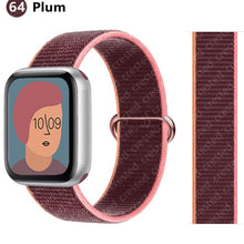 Load image into Gallery viewer, Nylon Loop Strap for apple watch band 44mm 40mm 45mm 41mm 38mm 42mm 44 mm bracelet correa Watchband iWatch serie 3 5 6 se 7 band