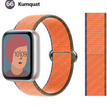Load image into Gallery viewer, Nylon Loop Strap for apple watch band 44mm 40mm 45mm 41mm 38mm 42mm 44 mm bracelet correa Watchband iWatch serie 3 5 6 se 7 band