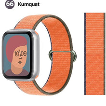 Load image into Gallery viewer, Nylon Loop Strap for apple watch band 44mm 40mm 45mm 41mm 38mm 42mm 44 mm bracelet correa Watchband iWatch serie 3 5 6 se 7 band