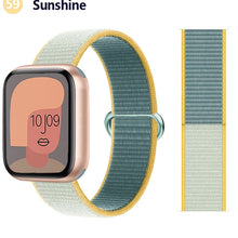 Load image into Gallery viewer, Nylon Loop Strap for apple watch band 44mm 40mm 45mm 41mm 38mm 42mm 44 mm bracelet correa Watchband iWatch serie 3 5 6 se 7 band