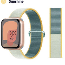 Load image into Gallery viewer, Nylon Loop Strap for apple watch band 44mm 40mm 45mm 41mm 38mm 42mm 44 mm bracelet correa Watchband iWatch serie 3 5 6 se 7 band