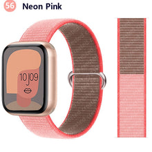 Load image into Gallery viewer, Nylon Loop Strap for apple watch band 44mm 40mm 45mm 41mm 38mm 42mm 44 mm bracelet correa Watchband iWatch serie 3 5 6 se 7 band