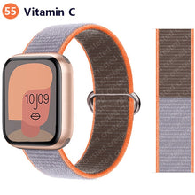 Load image into Gallery viewer, Nylon Loop Strap for apple watch band 44mm 40mm 45mm 41mm 38mm 42mm 44 mm bracelet correa Watchband iWatch serie 3 5 6 se 7 band