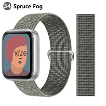 Load image into Gallery viewer, Nylon Loop Strap for apple watch band 44mm 40mm 45mm 41mm 38mm 42mm 44 mm bracelet correa Watchband iWatch serie 3 5 6 se 7 band