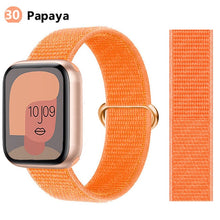 Load image into Gallery viewer, Nylon Loop Strap for apple watch band 44mm 40mm 45mm 41mm 38mm 42mm 44 mm bracelet correa Watchband iWatch serie 3 5 6 se 7 band