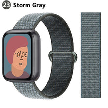 Load image into Gallery viewer, Nylon Loop Strap for apple watch band 44mm 40mm 45mm 41mm 38mm 42mm 44 mm bracelet correa Watchband iWatch serie 3 5 6 se 7 band