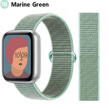 Load image into Gallery viewer, Nylon Loop Strap for apple watch band 44mm 40mm 45mm 41mm 38mm 42mm 44 mm bracelet correa Watchband iWatch serie 3 5 6 se 7 band