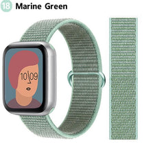 Load image into Gallery viewer, Nylon Loop Strap for apple watch band 44mm 40mm 45mm 41mm 38mm 42mm 44 mm bracelet correa Watchband iWatch serie 3 5 6 se 7 band