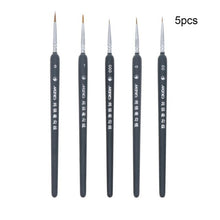 Load image into Gallery viewer, 5 PCS Miniature Paint Brush Set Professional Nylon Brush Acrylic Painting Thin Hook Line Pen Art Supplies Hand Painted A3
