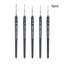 Load image into Gallery viewer, 5 PCS Miniature Paint Brush Set Professional Nylon Brush Acrylic Painting Thin Hook Line Pen Art Supplies Hand Painted A3
