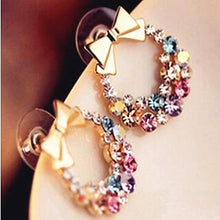 Load image into Gallery viewer, Korean Retro Asymmetric Butterfly Imitation Pearl Earrings Fashion Round Flower Brincos Long Statement Wings Earrings Jewelry
