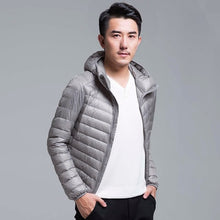 Load image into Gallery viewer, Men's All-Season Ultra Lightweight Packable Down Jacket Water and Wind-Resistant Breathable Coat Big Size Men Hoodies Jackets
