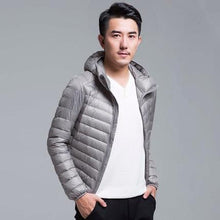 Load image into Gallery viewer, Men's All-Season Ultra Lightweight Packable Down Jacket Water and Wind-Resistant Breathable Coat Big Size Men Hoodies Jackets
