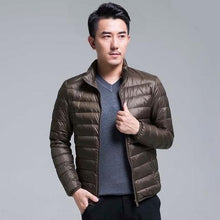 Load image into Gallery viewer, Men's All-Season Ultra Lightweight Packable Down Jacket Water and Wind-Resistant Breathable Coat Big Size Men Hoodies Jackets
