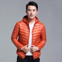 Load image into Gallery viewer, Men's All-Season Ultra Lightweight Packable Down Jacket Water and Wind-Resistant Breathable Coat Big Size Men Hoodies Jackets
