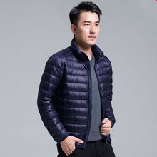 Load image into Gallery viewer, Men's All-Season Ultra Lightweight Packable Down Jacket Water and Wind-Resistant Breathable Coat Big Size Men Hoodies Jackets
