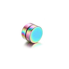 Load image into Gallery viewer, Round Beautiful Circle Non Piercing 1PC Strong Magnet Magnetic Mens Ear Clip  About6mm/8mm/10mm/12mm5 Colors Girls Earrings
