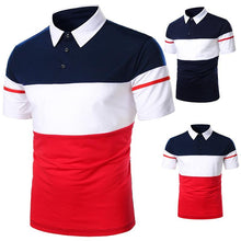 Load image into Gallery viewer, Men Polo Men Shirt Short Sleeve Polo Shirt Contrast Color Polo New Clothing Summer Streetwear Casual Fashion Men Tops
