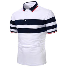 Load image into Gallery viewer, Men Polo Men Shirt Short Sleeve Polo Shirt Contrast Color Polo New Clothing Summer Streetwear Casual Fashion Men Tops
