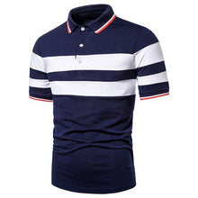 Load image into Gallery viewer, Men Polo Men Shirt Short Sleeve Polo Shirt Contrast Color Polo New Clothing Summer Streetwear Casual Fashion Men Tops
