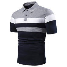 Load image into Gallery viewer, Men Polo Men Shirt Short Sleeve Polo Shirt Contrast Color Polo New Clothing Summer Streetwear Casual Fashion Men Tops
