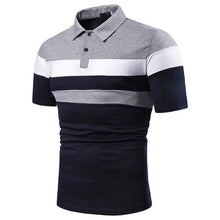 Load image into Gallery viewer, Men Polo Men Shirt Short Sleeve Polo Shirt Contrast Color Polo New Clothing Summer Streetwear Casual Fashion Men Tops
