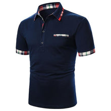 Load image into Gallery viewer, Men Polo Men Shirt Short Sleeve Polo Shirt Contrast Color Polo New Clothing Summer Streetwear Casual Fashion Men Tops
