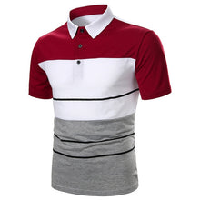 Load image into Gallery viewer, Men Polo Men Shirt Short Sleeve Polo Shirt Contrast Color Polo New Clothing Summer Streetwear Casual Fashion Men Tops
