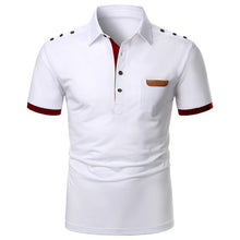 Load image into Gallery viewer, Men Polo Men Shirt Short Sleeve Polo Shirt Contrast Color Polo New Clothing Summer Streetwear Casual Fashion Men Tops
