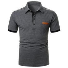 Load image into Gallery viewer, Men Polo Men Shirt Short Sleeve Polo Shirt Contrast Color Polo New Clothing Summer Streetwear Casual Fashion Men Tops
