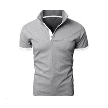 Load image into Gallery viewer, Summer short Sleeve Polo Shirt men fashion polo shirts casual Slim Solid color business men's polo shirts men's clothing
