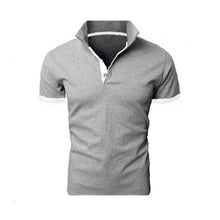 Load image into Gallery viewer, Summer short Sleeve Polo Shirt men fashion polo shirts casual Slim Solid color business men's polo shirts men's clothing
