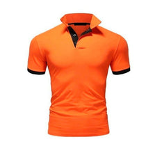 Load image into Gallery viewer, Summer short Sleeve Polo Shirt men fashion polo shirts casual Slim Solid color business men's polo shirts men's clothing
