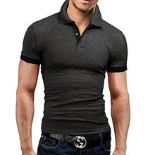Load image into Gallery viewer, Summer short Sleeve Polo Shirt men fashion polo shirts casual Slim Solid color business men's polo shirts men's clothing
