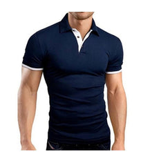 Load image into Gallery viewer, Summer short Sleeve Polo Shirt men fashion polo shirts casual Slim Solid color business men's polo shirts men's clothing
