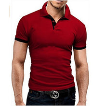 Load image into Gallery viewer, Summer short Sleeve Polo Shirt men fashion polo shirts casual Slim Solid color business men's polo shirts men's clothing
