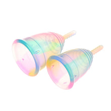 Load image into Gallery viewer, 1PCS Colorful Women Cup Medical Grade Silicone Menstrual Cup Feminine Hygiene menstrual Lady Cup Health Care Period Cup
