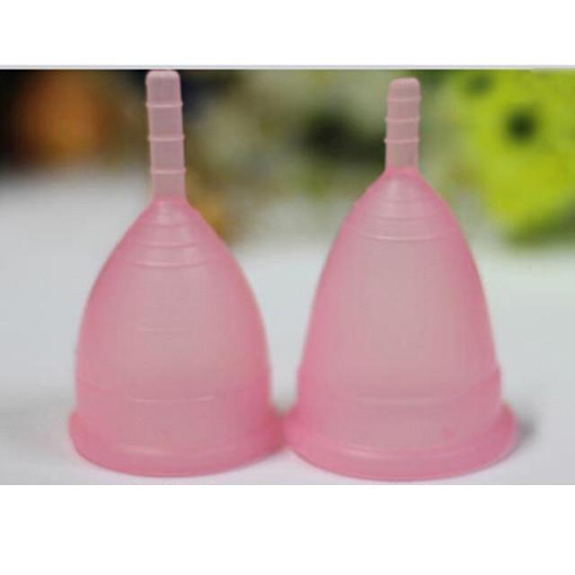 1PCS Colorful Women Cup Medical Grade Silicone Menstrual Cup Feminine Hygiene menstrual Lady Cup Health Care Period Cup